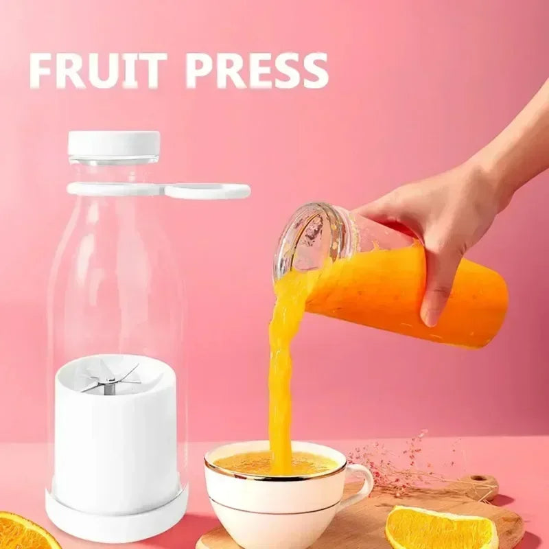 Portable electric juicer Cup Handheld USB rechargeable Multifunctional fruit blender 380ml Mini juicer